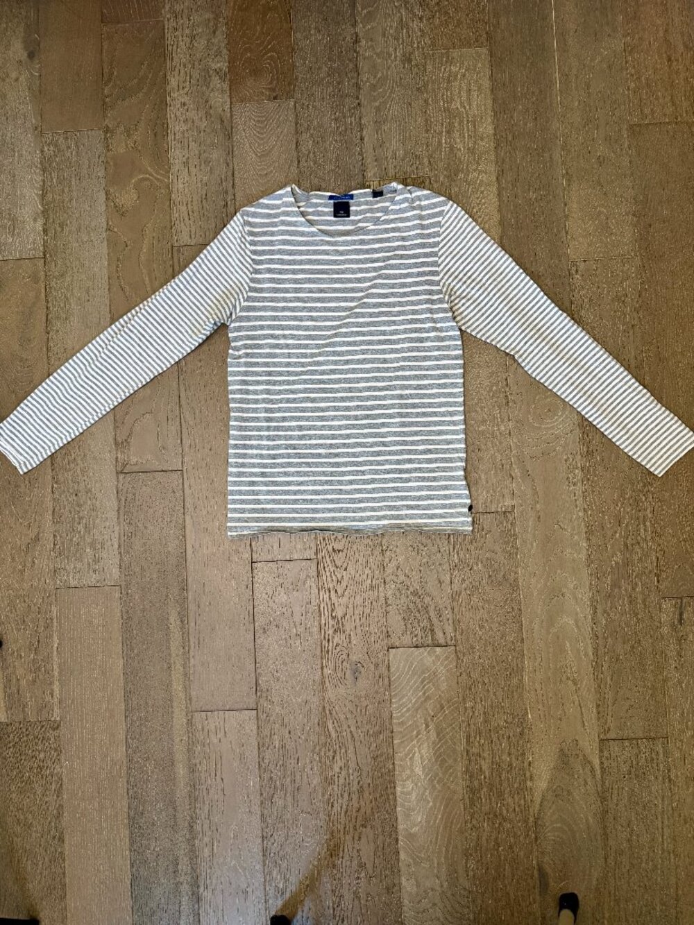 Scotch & Soda Grey Striped Breton Top Size M